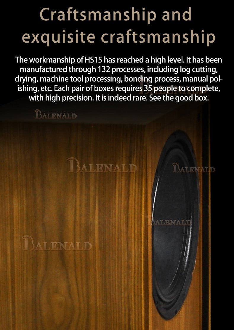 hifi speaker Banlong de alta fidelidade de 12 polegadas com bass coaxial de estante, alto-falantes hifi de alta fidelidade passivos em folha de madeira