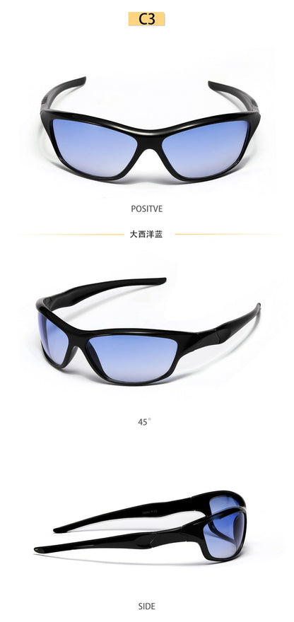 Men's Silver Y2K Sunglasses Outdoor Cycling Sports Sun Glasses Women Vintage Shades Trendy Punk Goggle Eyewear 2000S Aesthetic