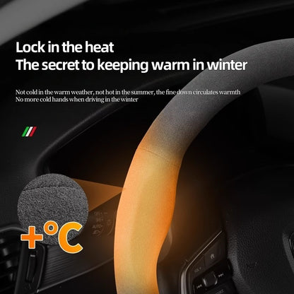 Suede Car Steering Wheel Cover For Renault Scenic Clio Laguna 2 3 4 5 Kangoo Fluence Megane Trafic Talisman Twingo Kaptur Duster