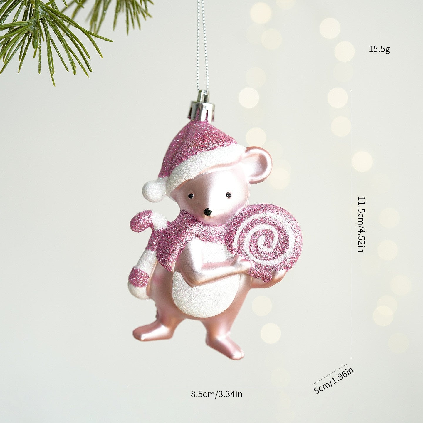 Christmas Atmosphere Balloon Dog Small Pendant Christmas Tree Snowflake House Pendant Small Ornament Wreath Accessory