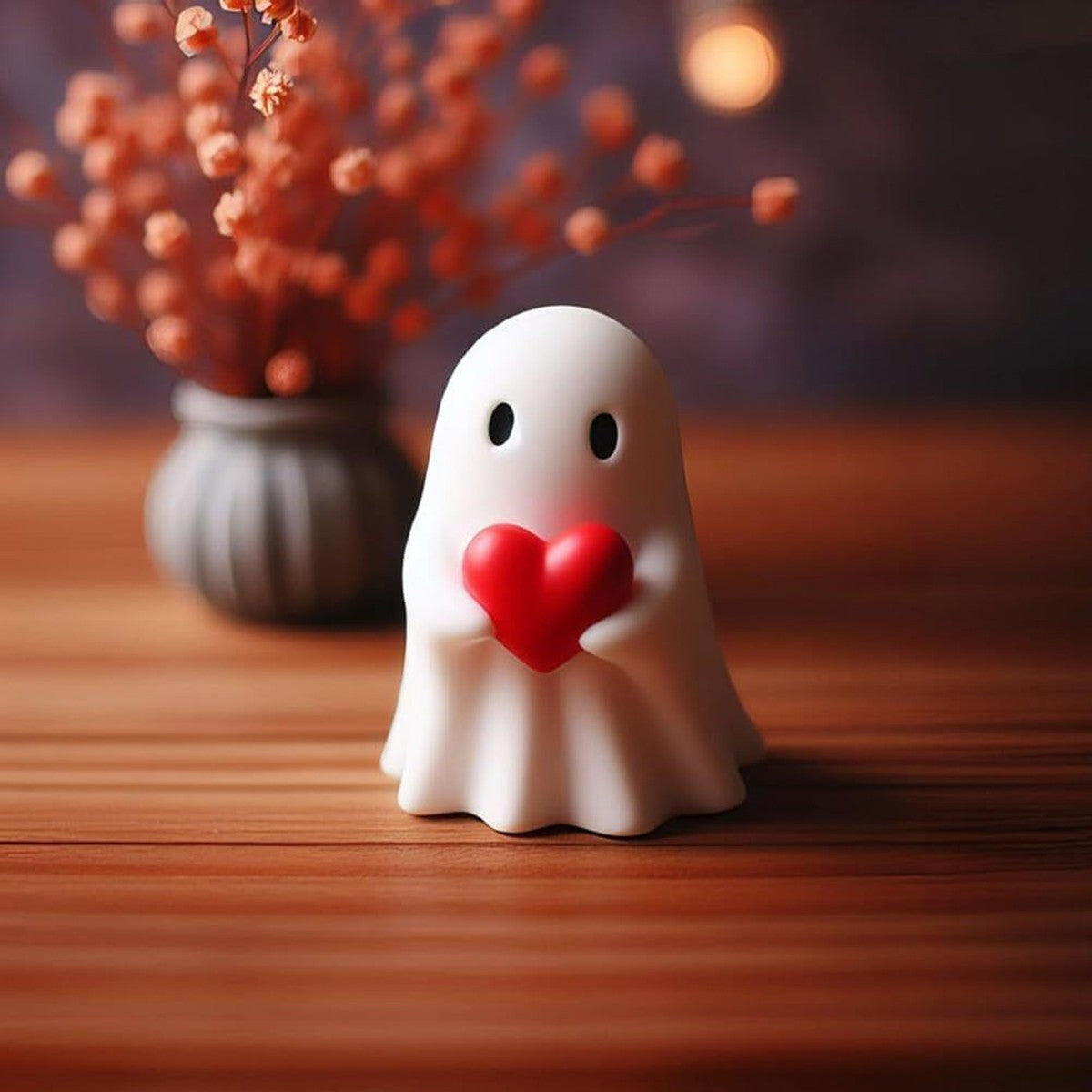 Cute Ghost Statuet Halloween Creative Ghost Ornament Home Garden Decoration