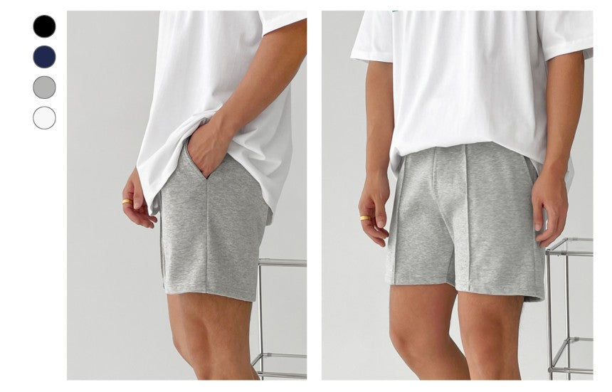 Korean Version of Fitness Sports Cotton Shorts Men's Casual Outdoor Versatile Hip-hop Stretch Breathable Five-point Pants