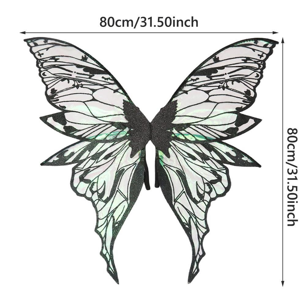 1PC Adults Fairy Wings Girls Sparkling Angel Wings Butterfly Costume Wings Halloween Costume Dress up Party Favor Christmas Gift