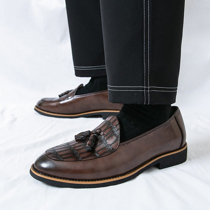 Big Size 47 Business Oxford Shoes Wedding Party Men Dress Shoes Breathable Leather Casual Men's Shoes British Style Loafers