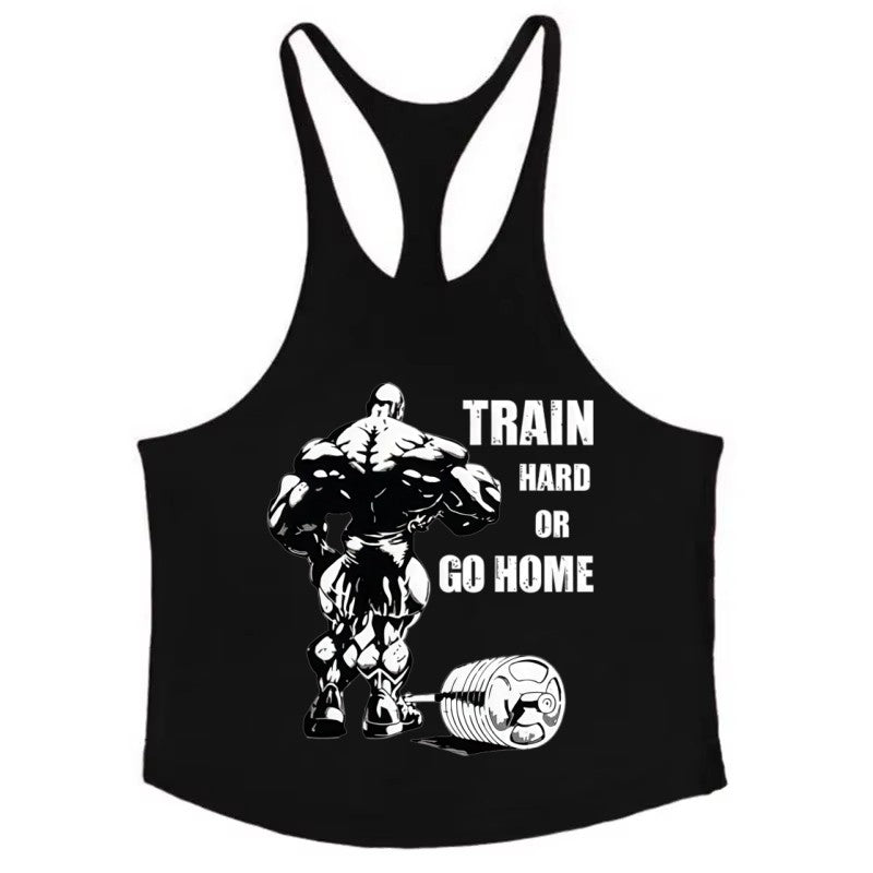 Men's Sleeveless Fitness Tank Top, Cotton Slim Fit Soft Gym Shirt, Bodybuilding Stringer Muscle Singlet for Intense Training