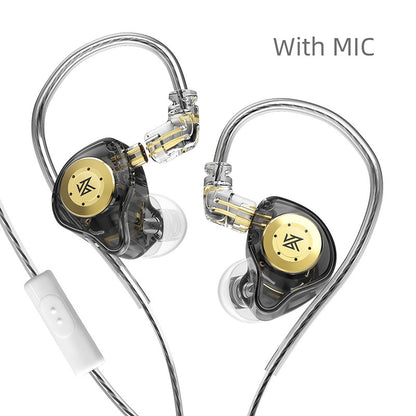 KZ EDX Pro Fones de Ouvido Intra-auriculares Dinâmicos HiFi com Fio para Monitor de Palco Fones de Ouvido com Graves Estéreo para Jogos e Música com Cancelamento de Ruído