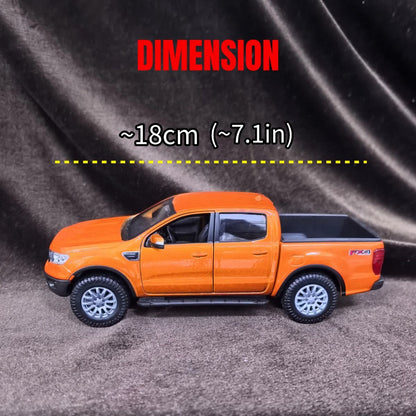 Bburago Edição Limitada 1:27 Modelo de Carro Ford Ranger 2019 Picape, Réplica em Miniatura de Veículo de Luxo, Figura de Brinquedo para Crianças, Presente de Natal