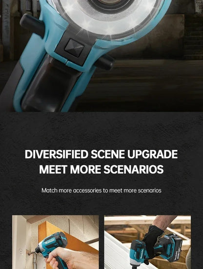 2025 Makita DTD173 bule 18v Brushless Lithium-ion Impact Driver Power Tool Ferramenta Multifuncional, Broca, Ferramenta Elétrica