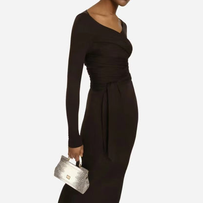 Small Sicily Handbag Women Luxury Brands Classic Fancy Great Lizard Shoulder Bag High Quality Foldover Top Exquisite Cross Bag