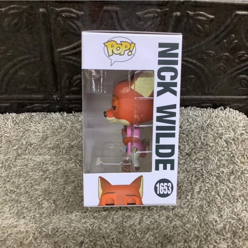 Zootopia Funko Pop Oficial Genuíno Boneco de Ação Modelo Boneco de Ação Judy Hopps Nick Wilde 1652 1653 Esculturas em Vinil