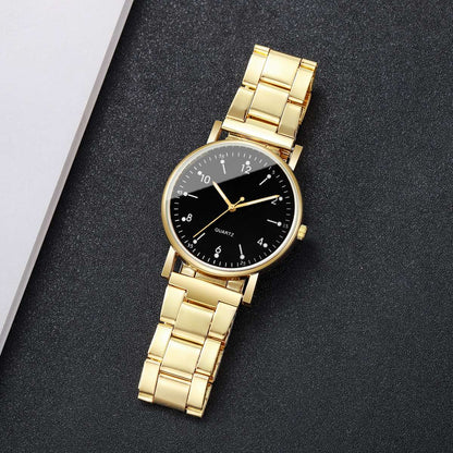 2/4PCS Fashion Arabic Dial Women Watches Simple Quaretz Wristwatch with Bracelets Set Reloj Mujer?Without Box?