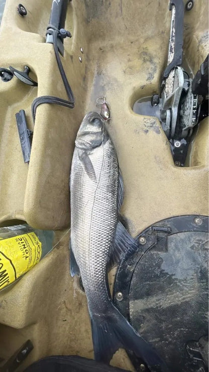 Iscas de Pesca TREHOOK 9g/16g de Superfície Whopper Popper Cauda de Hélice Dupla Giratória Isca Artificial Flutuante
