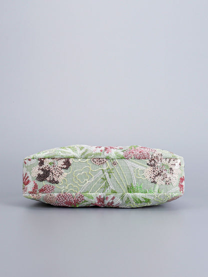 Delicated Sequins Luxury Evening Bag Pleated Handbag Elegant Embroidered Evening Bag for Women Wedding Banquet Cheongsam Handbag