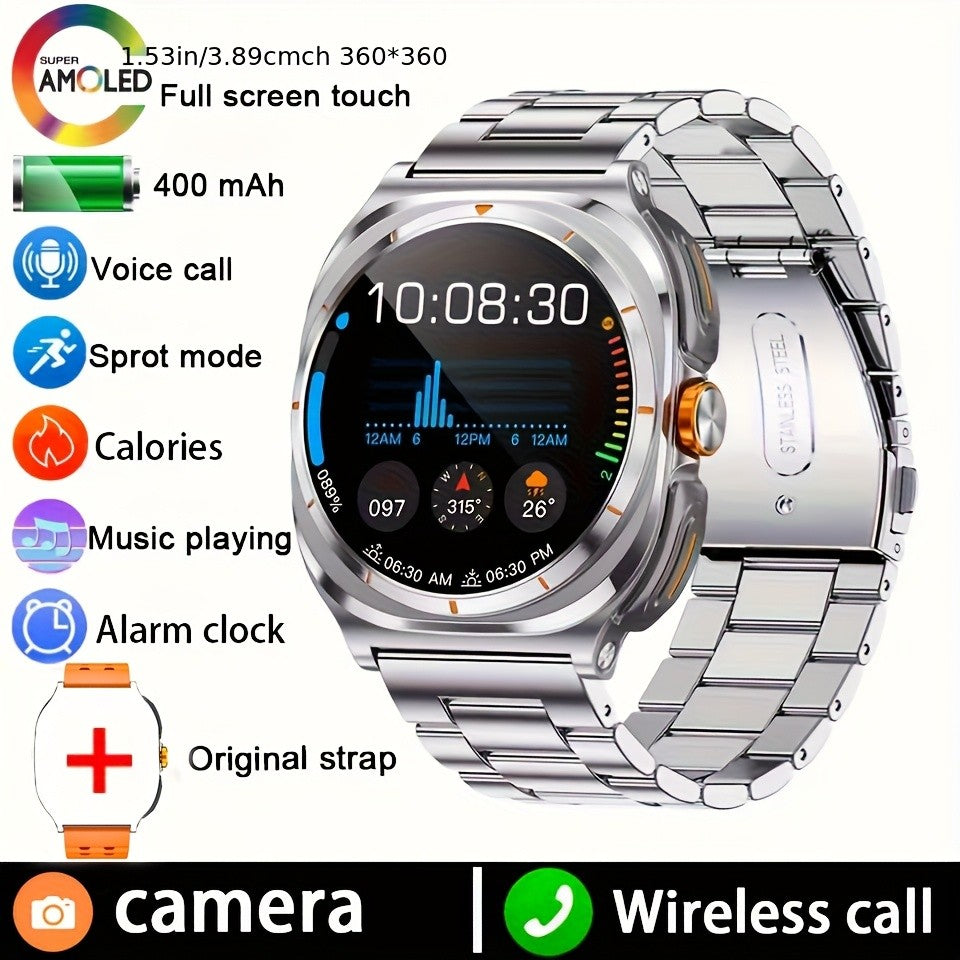 Chamada Bluetooth IP68 à Prova D'Água 2025 Novo Smartwatch 2 em 1 Atualizado com Fones de Ouvido Bluetooth TWS Para Homens e Mulheres Smartwatch Esportivo