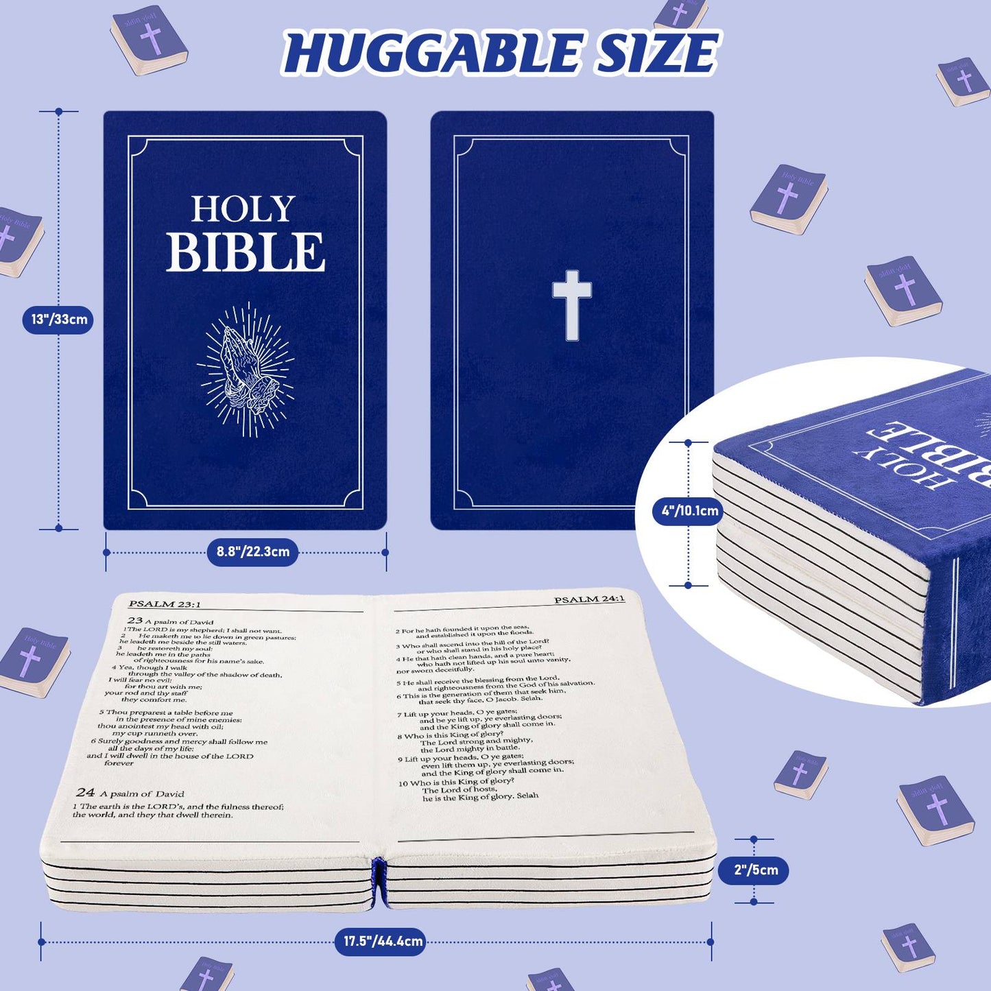 Mark 16 White Cutest Bible Memory Foam Pillow with Bible Throw Pillow Learn the valuable lesson Learn the valuable lesson