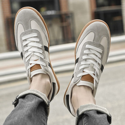 All-match Male Skate Shoes Skateboard Footwea Genuine Leather Sneakers 2025 New Arrival Mens Tenis Masculino Leisure Walk Flats