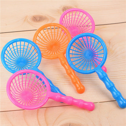3/6/12PCS Mini Fun Summer Beach Plastic Small Mesh Bag Catch Fish Parent Child Interaction Gift bathroom Play in The Water