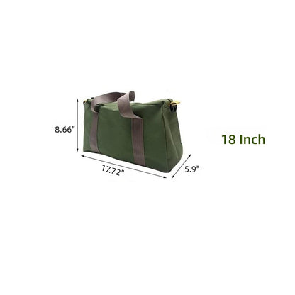 Wide Mouth Tool Bag, Canvas Tool Bag, Heavy Duty Tool Storage Bag, Large Capacity Tool Tote Bag for Electricians, Power