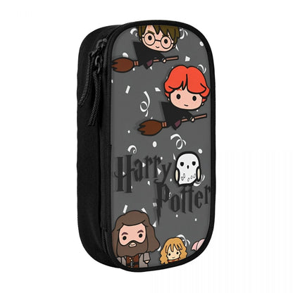 Desenho Animado Harries Filme P-Potters Magic World Estojo de Lápis Caneta Suporte Bolsas Estudante Material Escolar Necessaire Estojo de Lápis