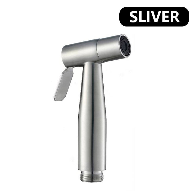 Pulverizador de Torneira de Banheiro Portátil, Pulverizador de Aço Inoxidável, Pistola de Pulverização de Bidê Manual, Chuveiro Higiênico de Limpeza Automática, Torneira Manual de Banheiro