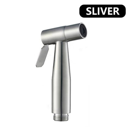 Pulverizador de Torneira de Banheiro Portátil, Pulverizador de Aço Inoxidável, Pistola de Pulverização de Bidê Manual, Chuveiro Higiênico de Limpeza Automática, Torneira Manual de Banheiro