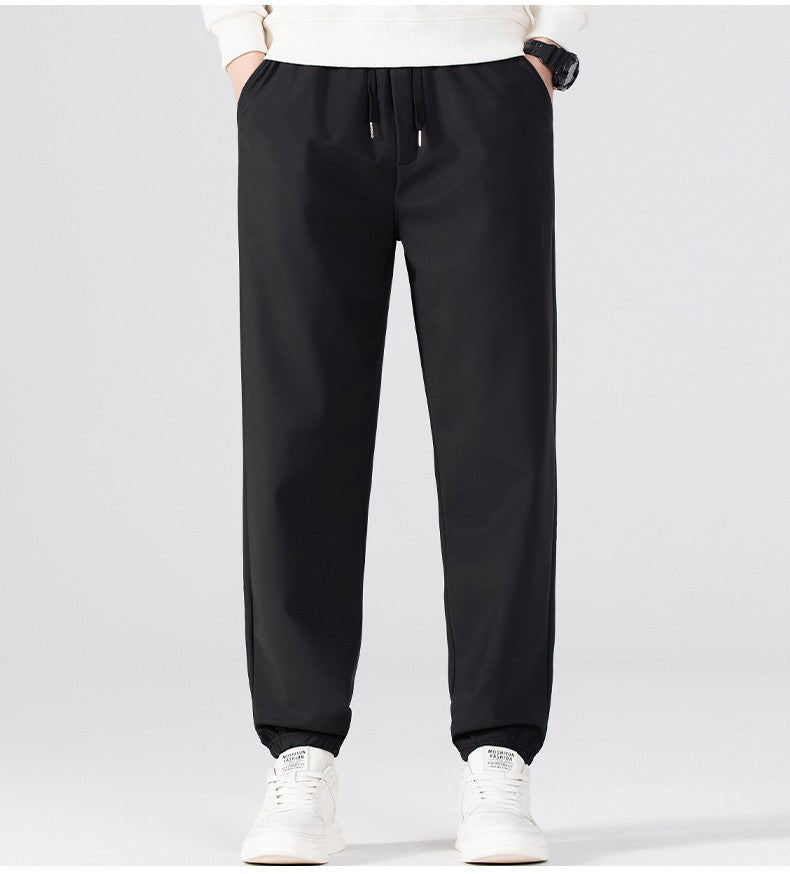 Winter Running Pants Men's Outdoor Waterproof Windproof Thickened Jogging Sports Trousers Warm Fitness Sports Casual Long Pants