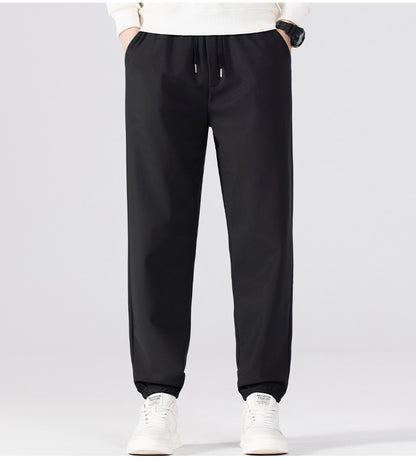 Winter Running Pants Men's Outdoor Waterproof Windproof Thickened Jogging Sports Trousers Warm Fitness Sports Casual Long Pants