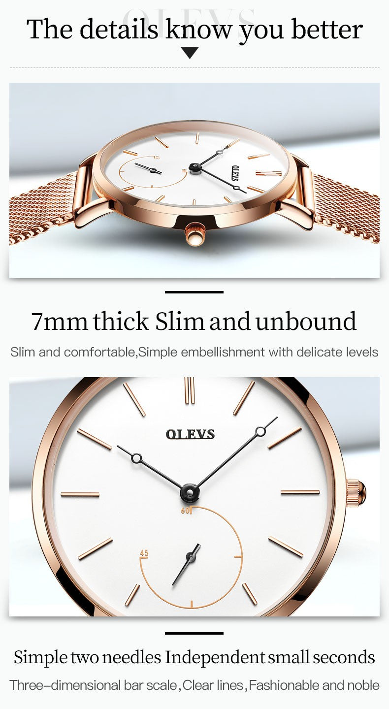 OLEVS Milanese Steel Band Quartz Women's Watch 5190