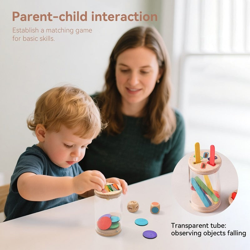 Montessori The Baby Toys Silicone Educational Toys Cognitive Toys Color Matching Bucket Toddler Toys Sensor Game Baby Games