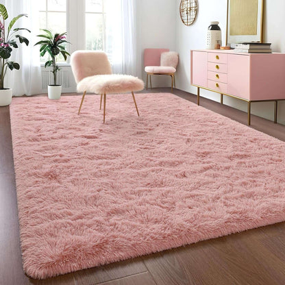 Fluffy Rugs for Bedroom Fuzzy Area Rugs for Living Room Soft Kids Carpet Non Slip Rugs for Hardwood Floors Room Decor