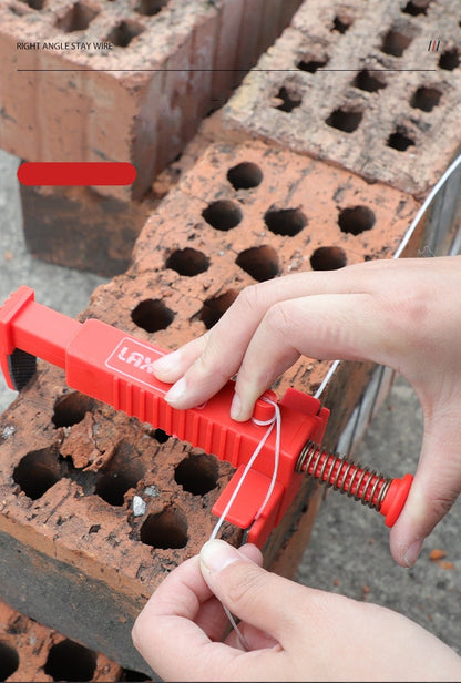 2 peças Nivelador de Linha de Tijolos, Prendedores de Linha para Assentamento de Tijolos, Corredores de Linha, Nivelador de Desenho, Puxador de Arame, Fixador de Construção de Alvenaria