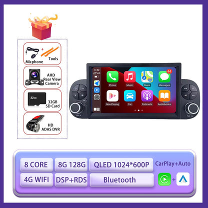 7" 4G Para FIAT Panda 2013 2014 - 2020 Carro Carplay Auto Android Rádio Navegação GPS Multimídia Player de Vídeo 4G WIFI DSP