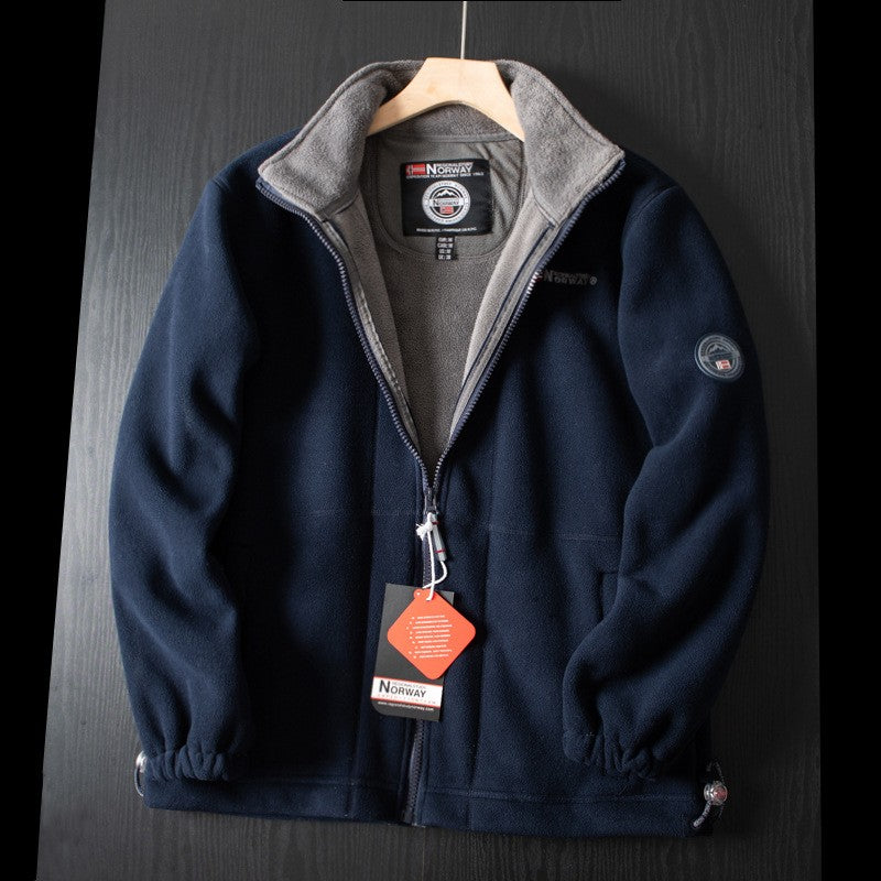 Winter Thicken Fleece Men Jacket Pockets Casual Polar Jackets Outdoor Cold-Proof Warm Overcoat Plus Size New Parkas Outwear 2023