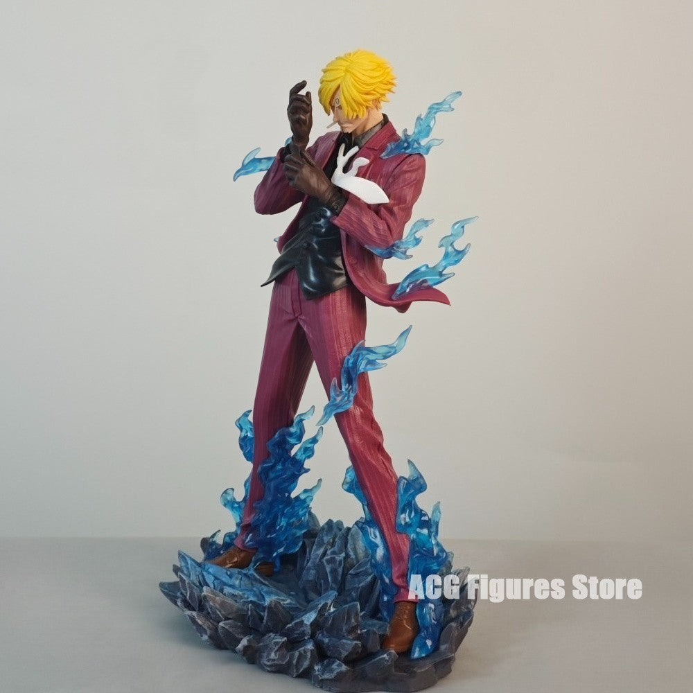 25cm/9.84in Anime ONE PIECE Figure Sanji Action Figures Pvc Statue Desktop Ornamen Collection Model Toys Gifts