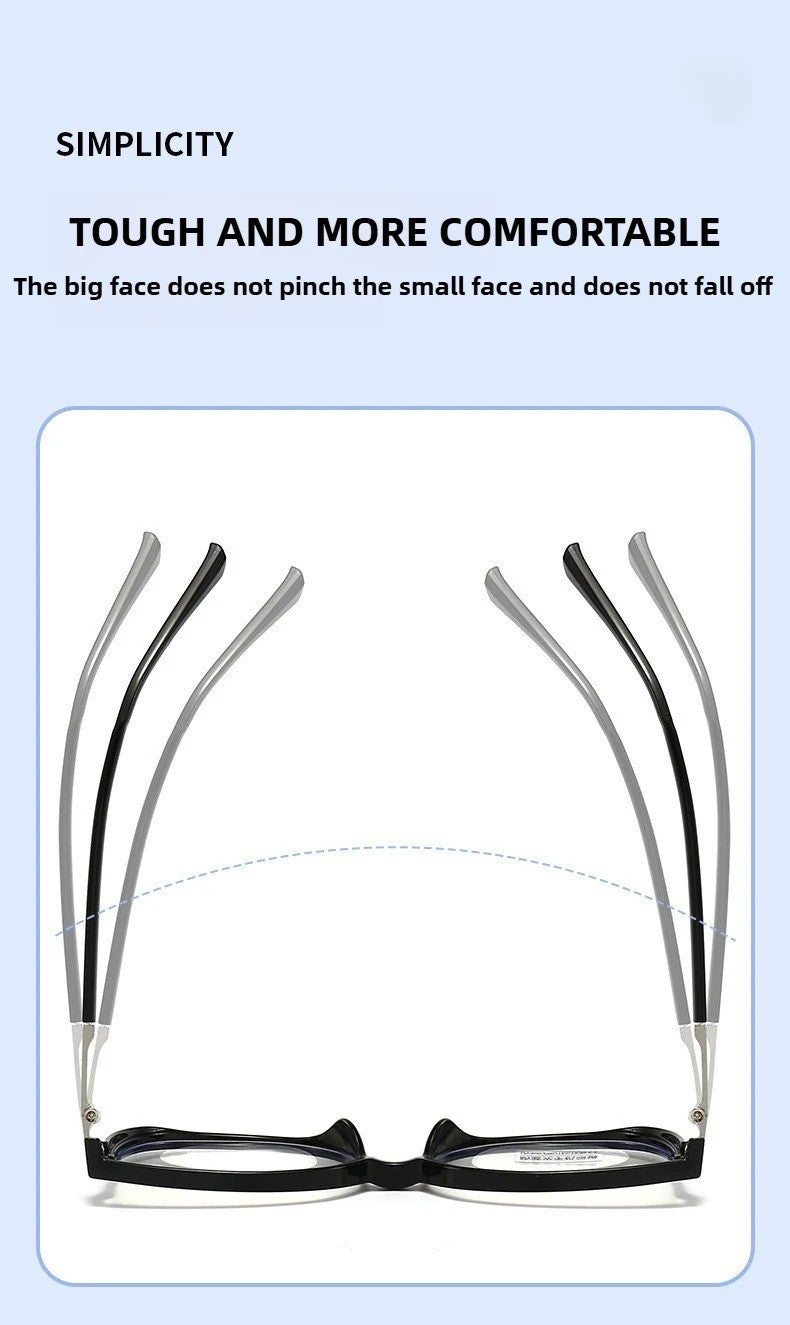 Anti Blue Light Reading Glasses for Women Stylish Dazzling Large Frame Set with Diamonds Plano Eyeglasses Presbyopic Eyewear