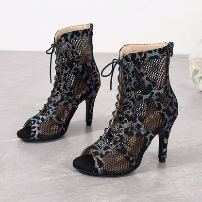 High Heels Women's Sandals New Open Toe Casual Latin Dance Shoes Girls' Ballroom Sandals Large Dance High Heels Women's Shoes 43