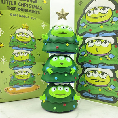 3 pçs/conjunto Enfeites de Natal Toy Story Alienígenas Decoração Fofa Bonecos de Ação 6-7cm
