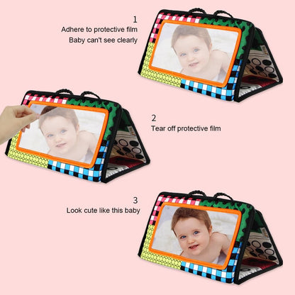 Brinquedos de Espelho para Bebês Recém-Nascidos com Contraste Alto Preto e Branco para Tempo de Barriga, Desenvolvimento Montessori, Atividade de Engatinhar e Brinquedo Sensorial