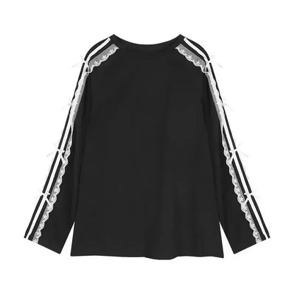 Lace Patchwork Striped Sun Protection Jacket for Women 2025 New Korean Causal Zipper Stand Neck Cardigan Coat Top Design