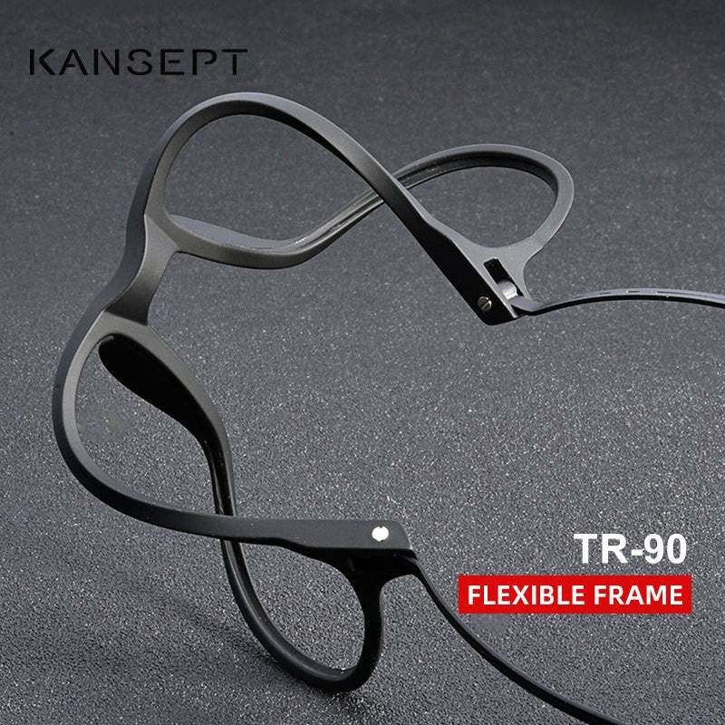 KANSEPT High Quality UltraLight Pure Titanium Anti Blue Reading Glasses Myopia Hyperopia Optical Glasses Prescription Eyewear
