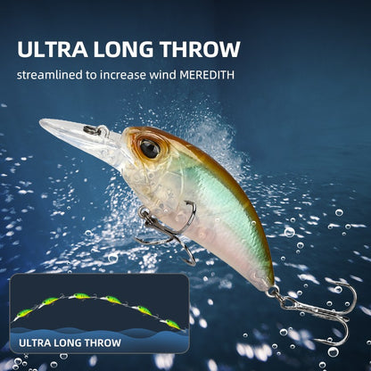 MEREDITH JERK CRANK M65 Flutuante 14g Isca Artificial Modelo Quente Isca Dura 11 Cores Wobbler Crank Qualidade Profissional Profundidade 2.0-2.5m