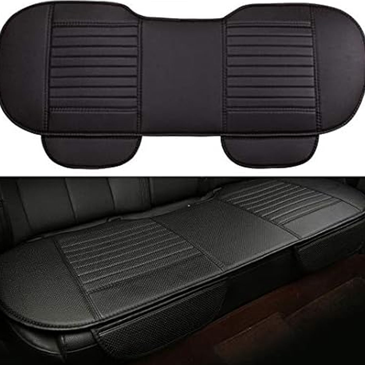 Capa para Assento de Carro de Couro PU Almofada Universal para Assento de Veículo Tapete Protetor Antiderrapante para Cadeira Superfície Impermeável e à Prova de Suor