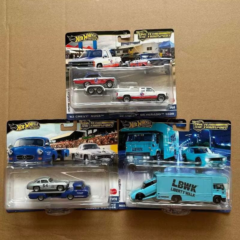 Novos Hot Wheels Legends Tour Team Transport 2025 - Bmw M3 e Hw Rally Hauler Carrinhos de Brinquedo na Escala 1:64 Presentes Infantis para Feriados