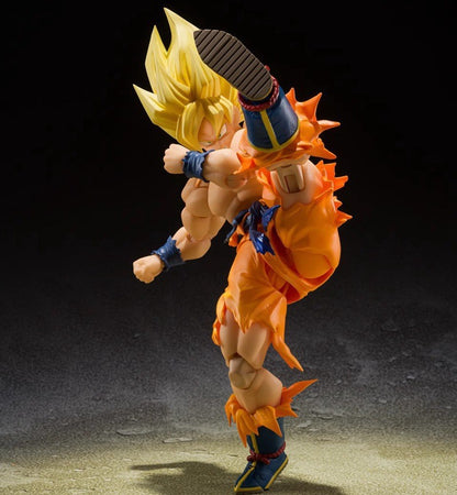 Dragon Ball Z Son Goku SSJ Battle Damage Legendary Super Saiyan Action Figure Model Toys Joint Movable Doll Christmas Present