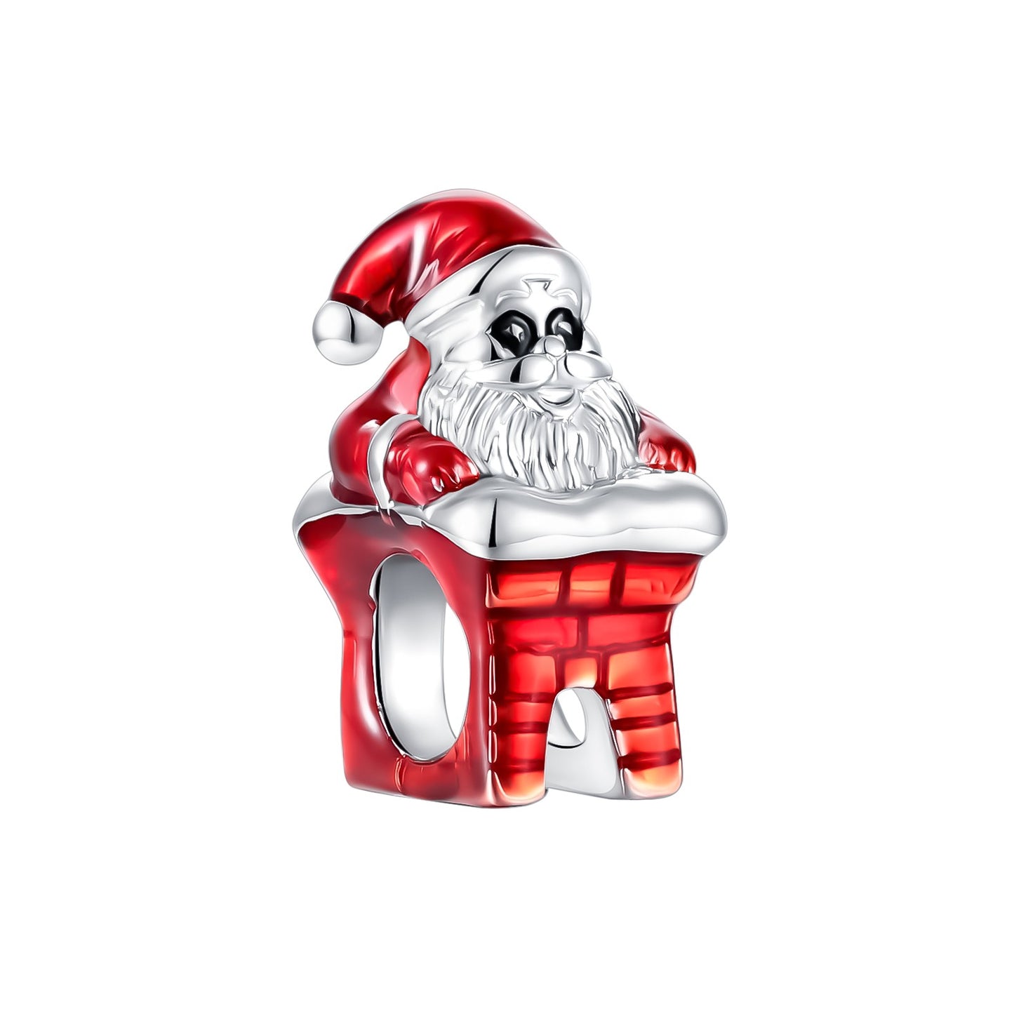 Heart & Organ Charm 925 Sterling Silver Red Rose Skull Dangle Pendant Dark Aesthetic Fit Bangle Bracelet Necklace DIY Jewelry