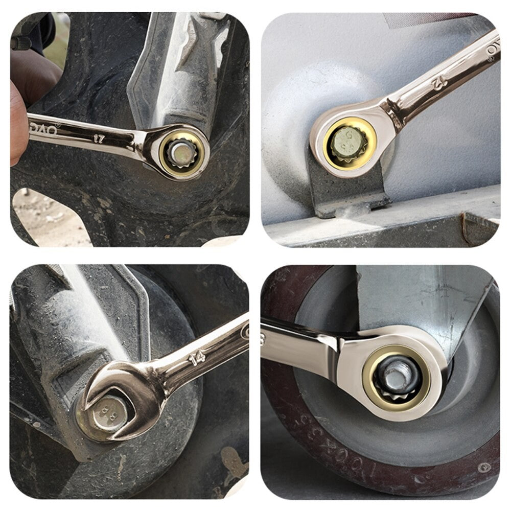 1 Chave Inglesa Chave de Boca Flexível Dourada Chaves de Catraca Torque Chaves Universais para Ferramentas de Reparo Automotivo Ferramenta Manual Métrica
