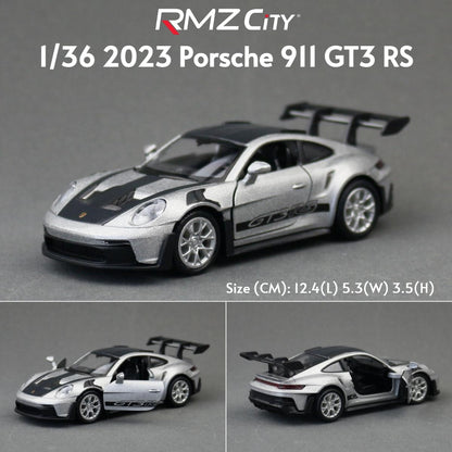 1/36 Porsche 911 GT3 918 Spyder Taycan Carro de Brinquedo de Corrida Modelo RMZ CiTY Metal Fundido Miniatura Coleção Presente Para Meninos Crianças