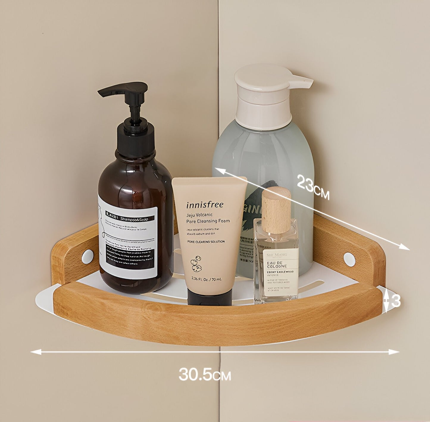 bathroom shelves wall mounted toilet and bathroom storage solid wood non perforated triangular frame wall corner rack