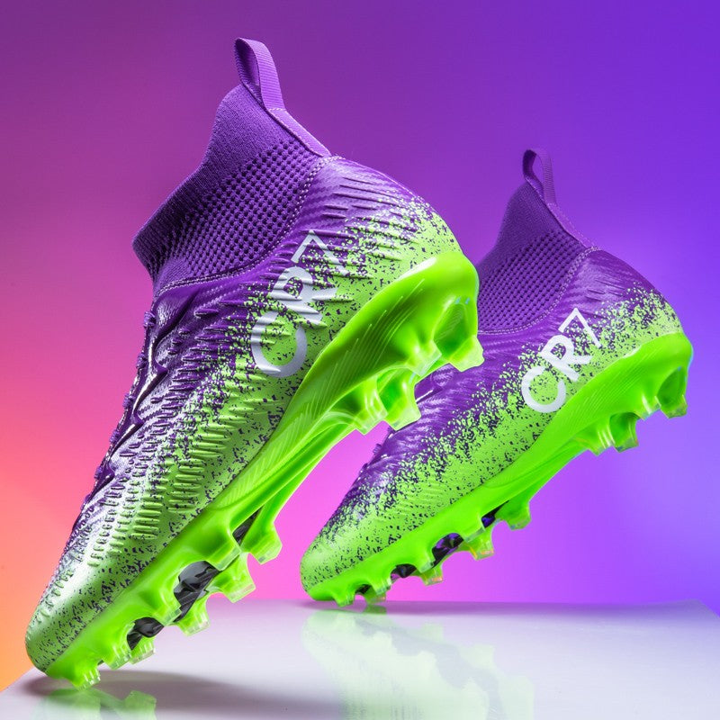 New Men Football Boots Futsal High-quality Match Indoor Hot-selling Soccer Shoes Sneakers High-top Non-Slip Cleats Grass FG/TF