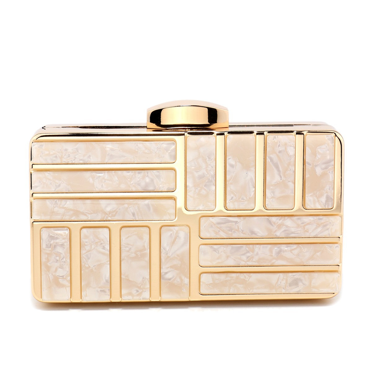 Acrylic Women Clutch Evening Bags Flap Luxury New Arrival Hollow Out Style Glitter Handbags Metal Chain Party Wedding Bridal Pro